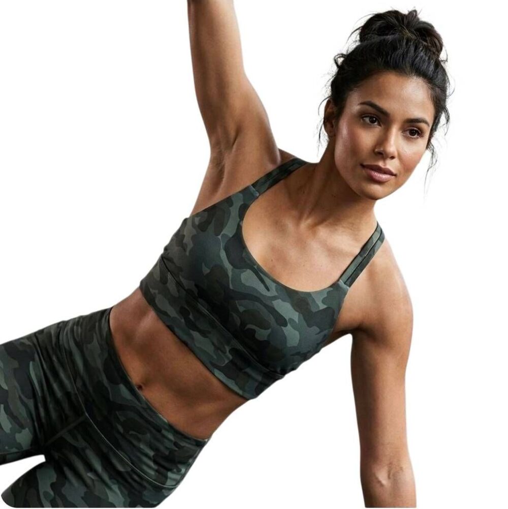 Marika NWT Thyme Cloudy Camo Sports Bra Size XS